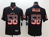 Nike Broncos 58 Von Miller Black USA Flag Fashion Color Rush Limited Jersey,baseball caps,new era cap wholesale,wholesale hats